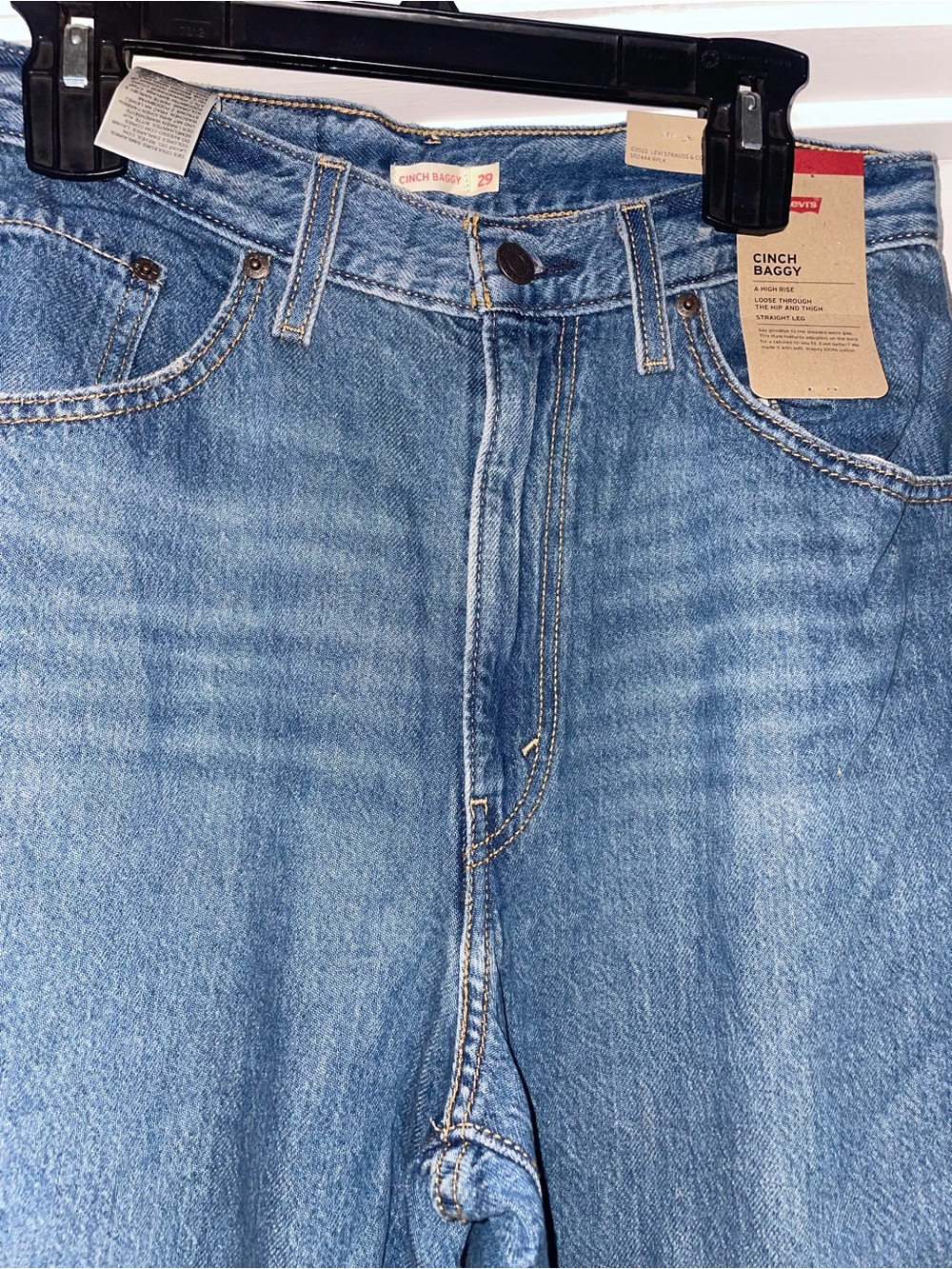 Levi’s Women Cinch Baggy Lightweight Jeans In chasing dreams Sz 29 NWT - Picture 9 of 14